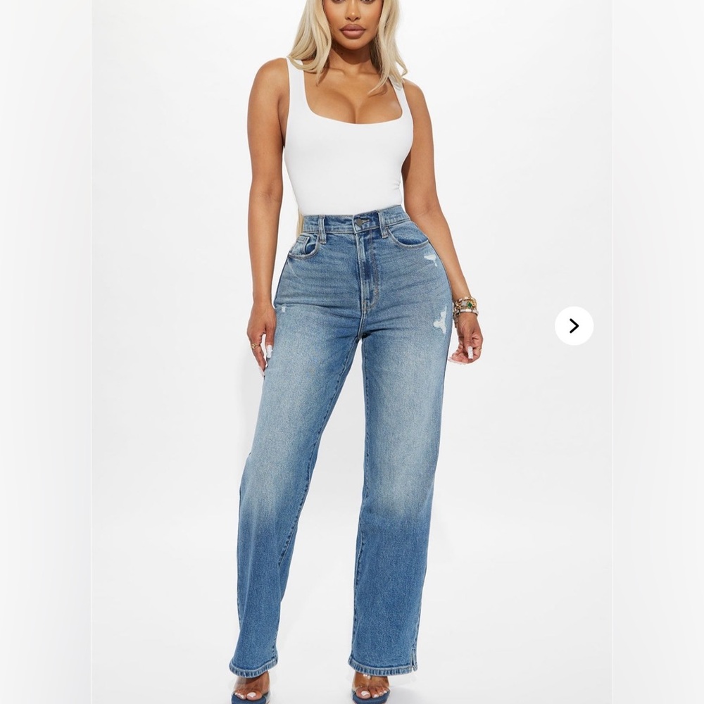 Fashion Nova High Rise Blue Jeans